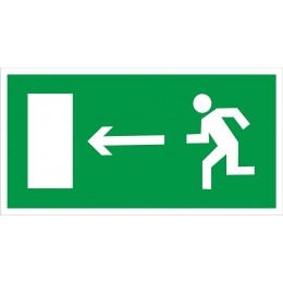 Знак Направление к эвакуационному выходу налево 300x150